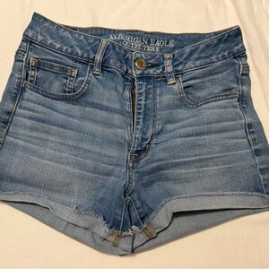 American Eagle Outfitters Blue Jean Shorts High-Waisted